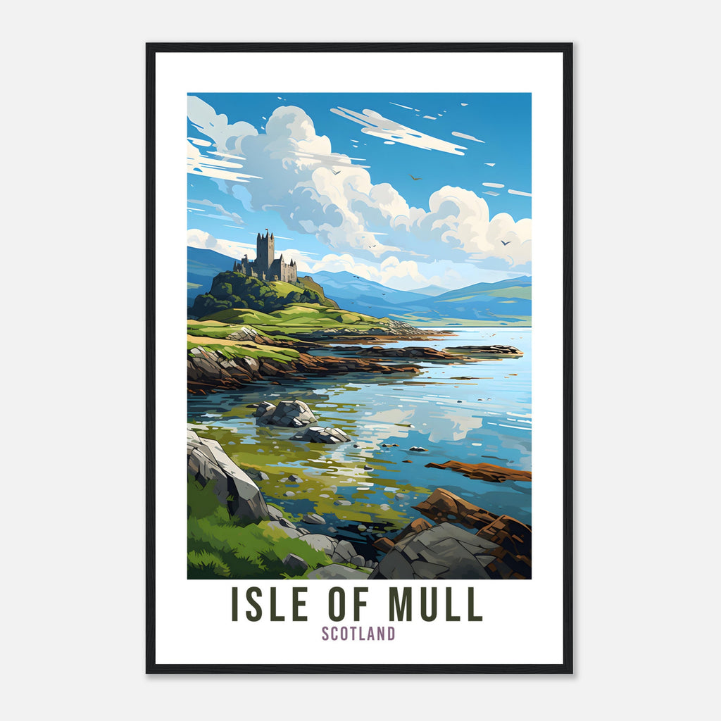 Isle Of Mull Travel Print Scotland Home Decor Isle Of Mull UK Nature Wall Art Isle Of Mull Artwork Gift UK Coast Scottish Travel Poster