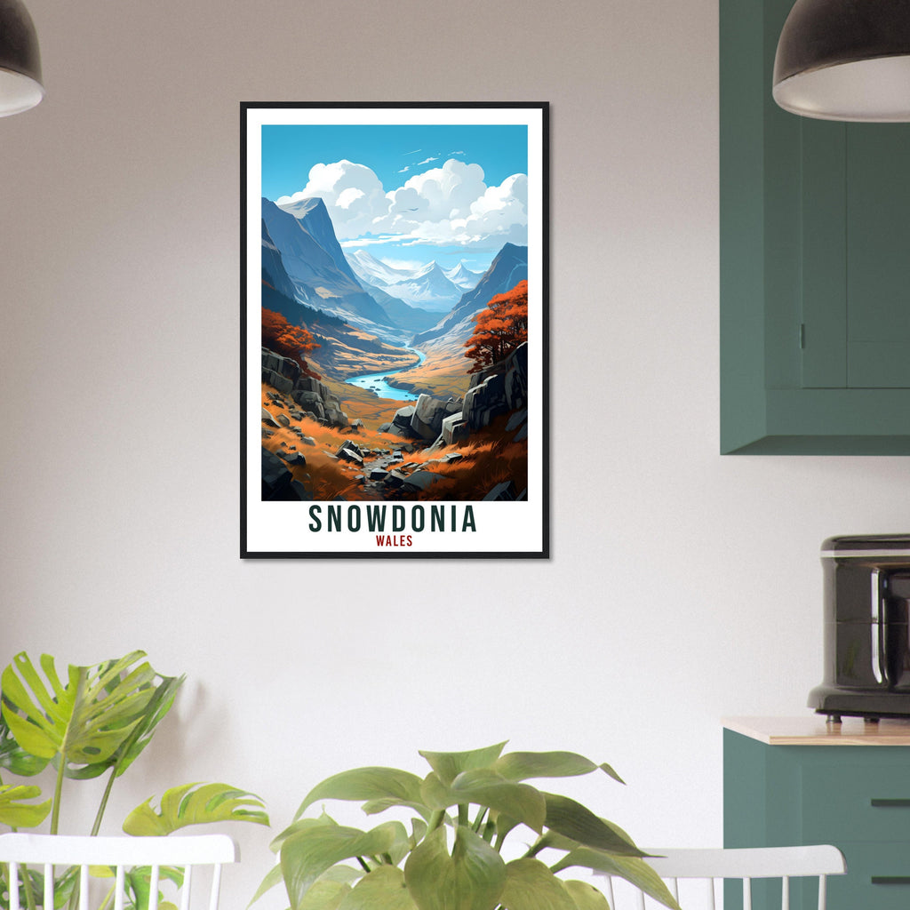 Snowdonia Travel Print Wales Wall Art Home Decor Wall Hanging Travel Art Gift Snowdonia Travel Poster Welsh Landscape Artwork Art Lover Gift