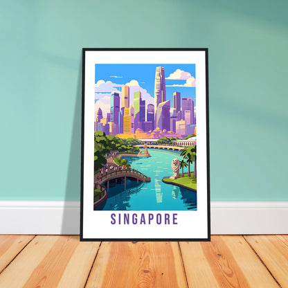 Singapore Travel Print Wall Art Marina Bay Sands Wall Hanging Home Decoration Singapore Gift Art Lovers Wall Art Singapore Vacation Print