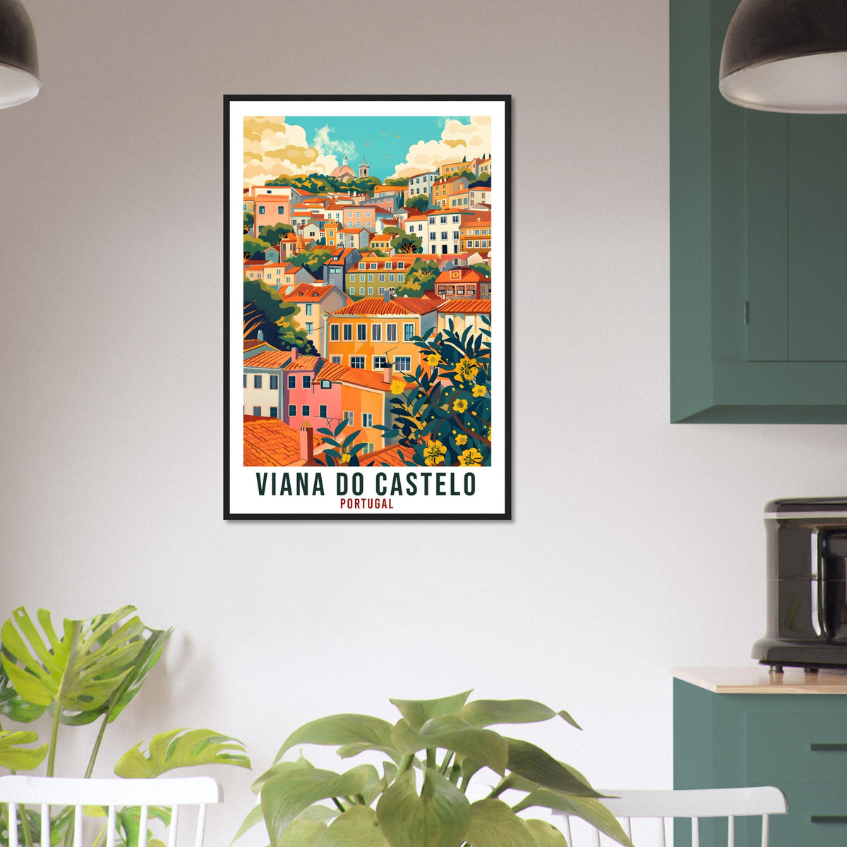 Viana Do Castelo Travel Print Portugal Wall Art Wall Hanging Home Décor Viana Do Castelo Gift Portugal Artwork Gift Portugal Travel Poster