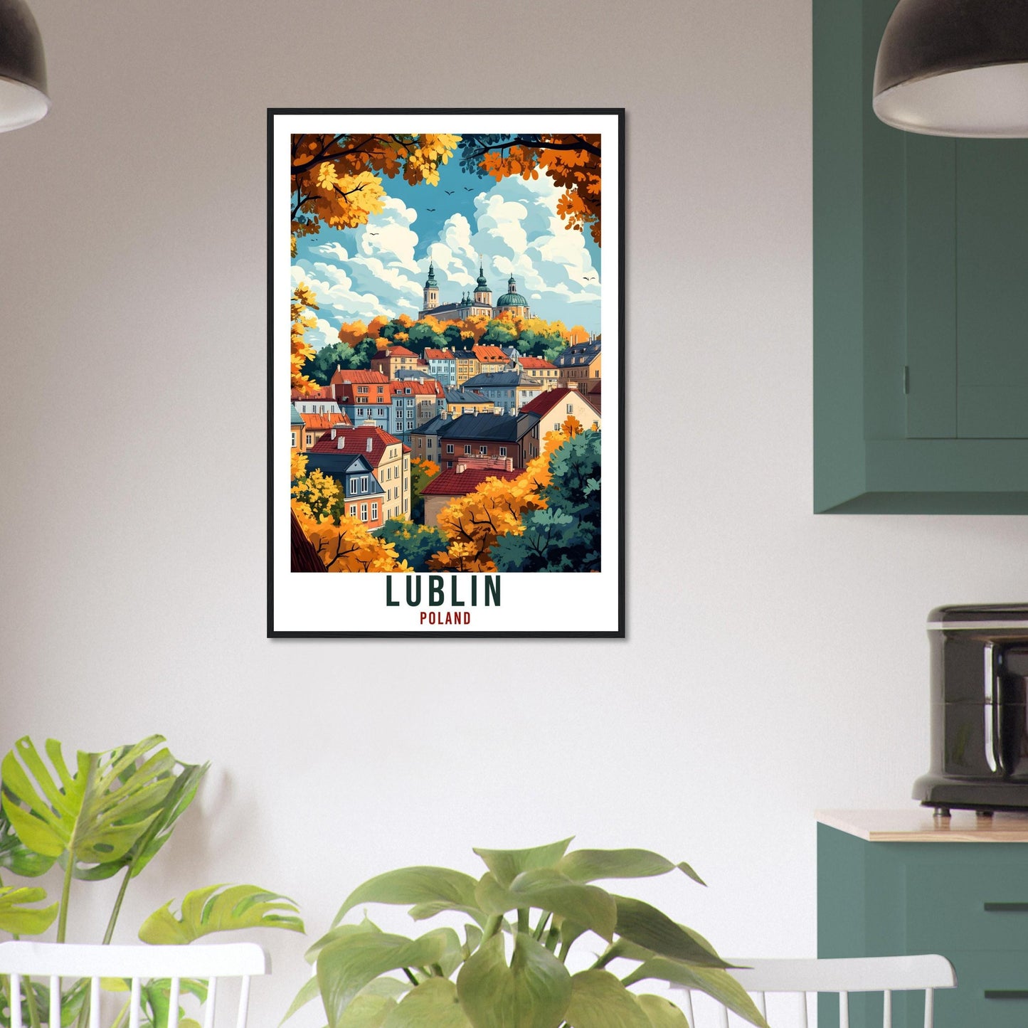 Lublin Travel Print Poland Home Decor Lublin Wall Art Gift Wall Hanging Art Lover Lublin Polish Artwork Travel Poster Poland Travel Art