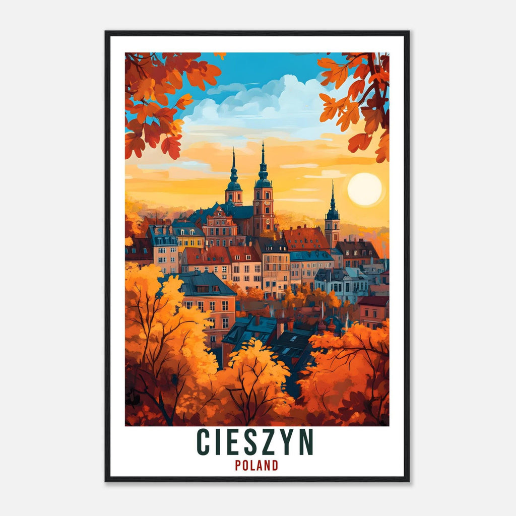 Cieszyn Travel Print Poland Home Decor Cieszyn Wall Art Gift Wall Hanging Art Lover Cieszyn Polish Artwork Travel Poster Poland Travel Art