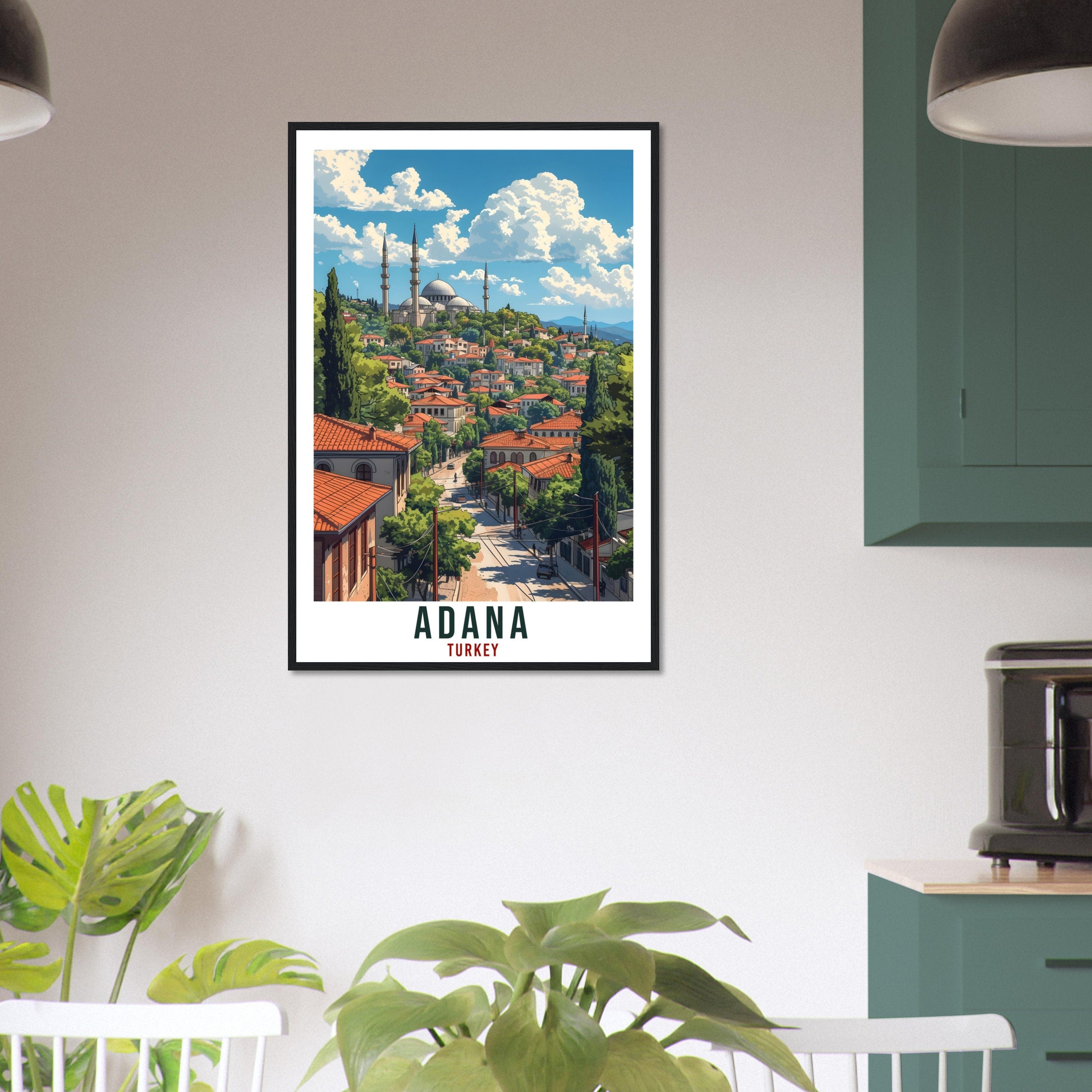 Adana Gift Travel Print Turkey Home Decoration Adana Turkish City Wall Art Gift Wall Hanging Art Lover Turkey Artwork Adana Travel Poster