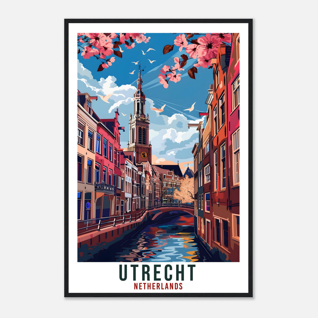 Utrecht Travel Print Holland Wall Art Wall Hanging Home Décor Utrecht Gift Art Lovers Gift Dutch Artwork Gift The Netherlands Travel Poster