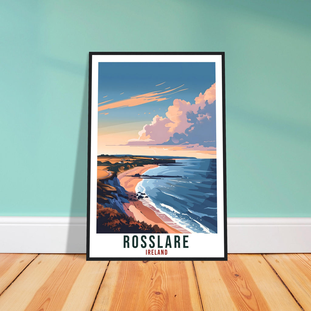 Rosslare Travel Print Ireland Wall Art Wall Hanging Home Living Décor Rosslare Gift Art Lovers Gift Irish Artwork Gift Ireland Travel Poster
