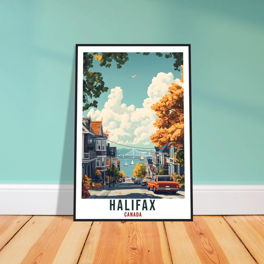 Halifax Travel Print Canada Home Decor Halifax Wall Art Gift Wall Hanging Art Lover Halifax Canadian Artwork Travel Poster Nova Scotia Art