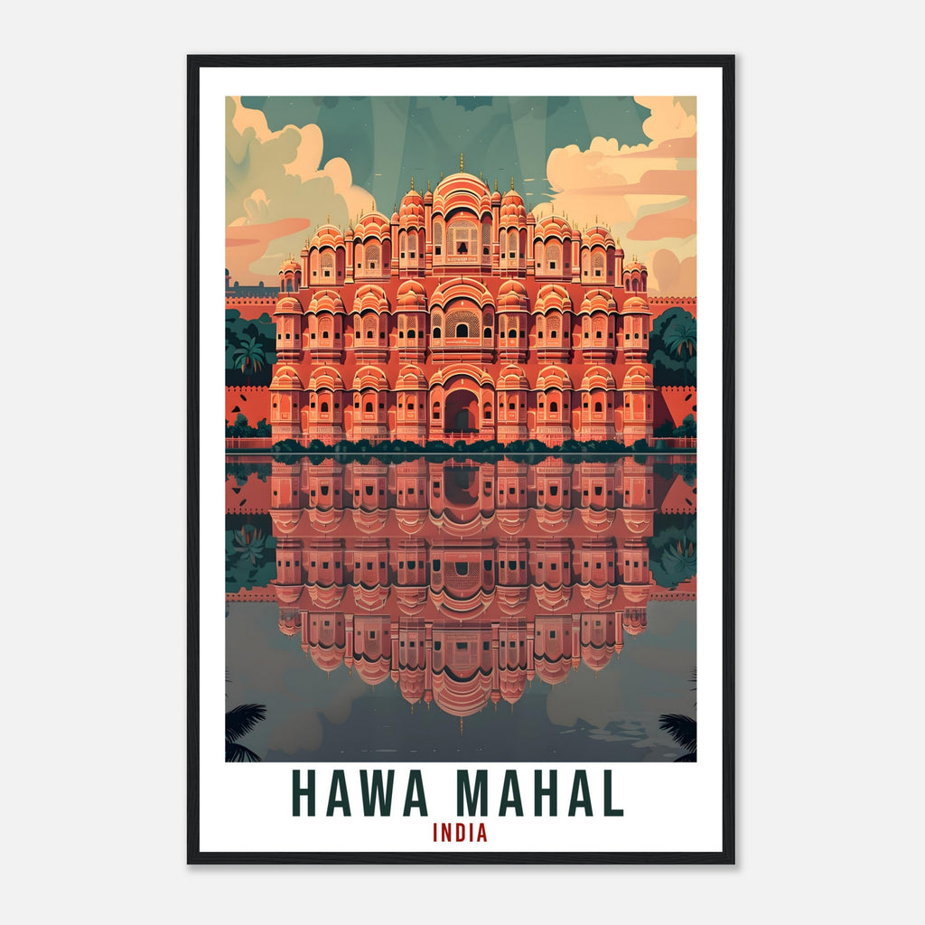 Hawa Mahal Travel Print India Home Decoration Wall Art Gift Wall Hanging Art Lover Indian Artwork India Hawa Mahal Travel Poster Print