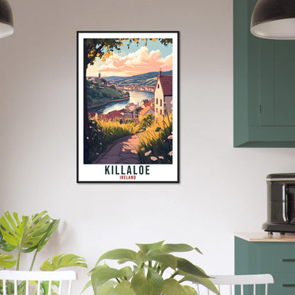 Killaloe Travel Print Ireland Home Decor Clare Wall Art Wall Hanging Art Lover Irish Artwork Travel Poster Killaloe Ireland Travel Art