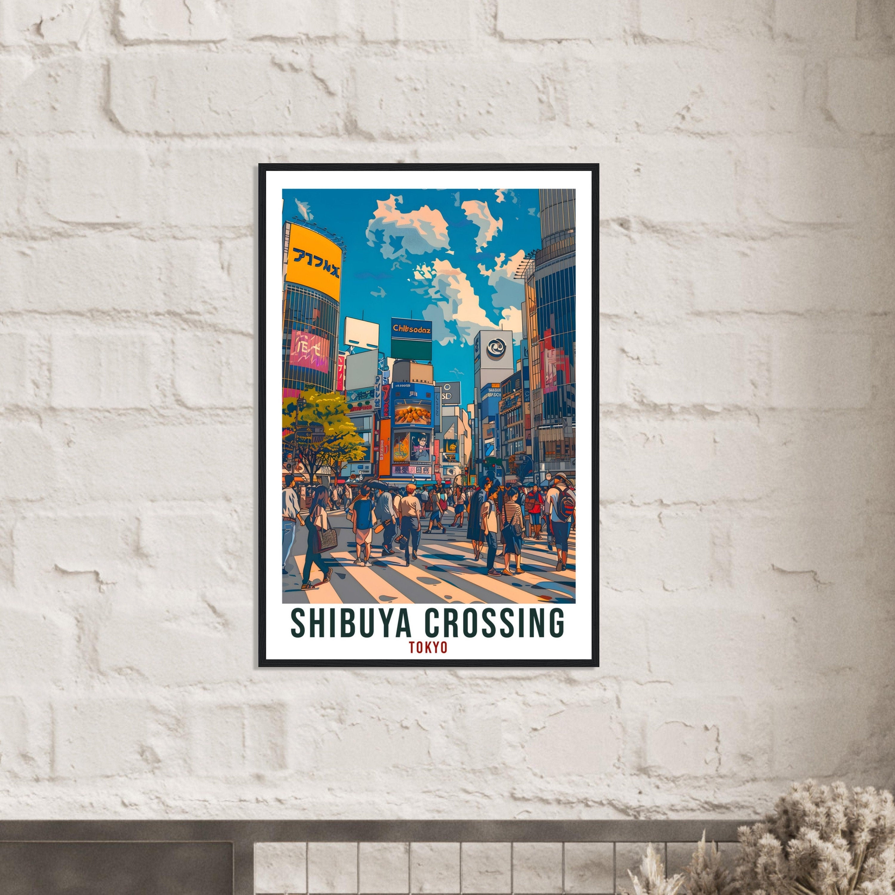 Shibuya Crossing Travel Print Japan Home Decoration Wall Art Gift Wall Hanging Art Lover Japanese Artwork Japan Shibuya Tokyo Travel Poster