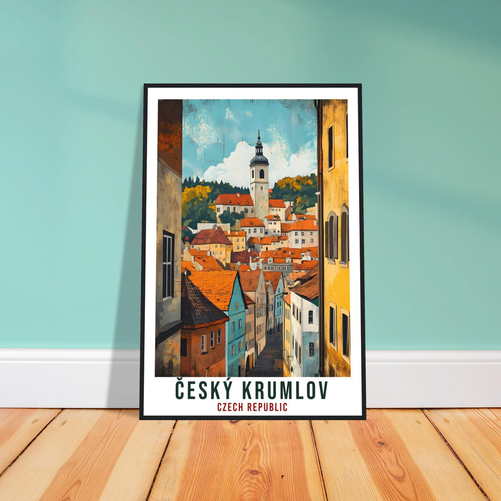 Český Krumlov Travel Print Czech Republic Home Decor Wall Art Gift Wall Hanging Art Lover Český Krumlov Czechia Artwork Travel Poster Art