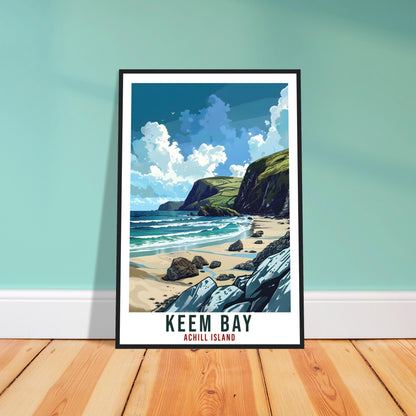 Keem Bay Travel Print Ireland Wall Art Wall Hanging Décor Keem Bay Achill Island Gift Art Lovers Irish Artwork Gift Ireland Travel Poster