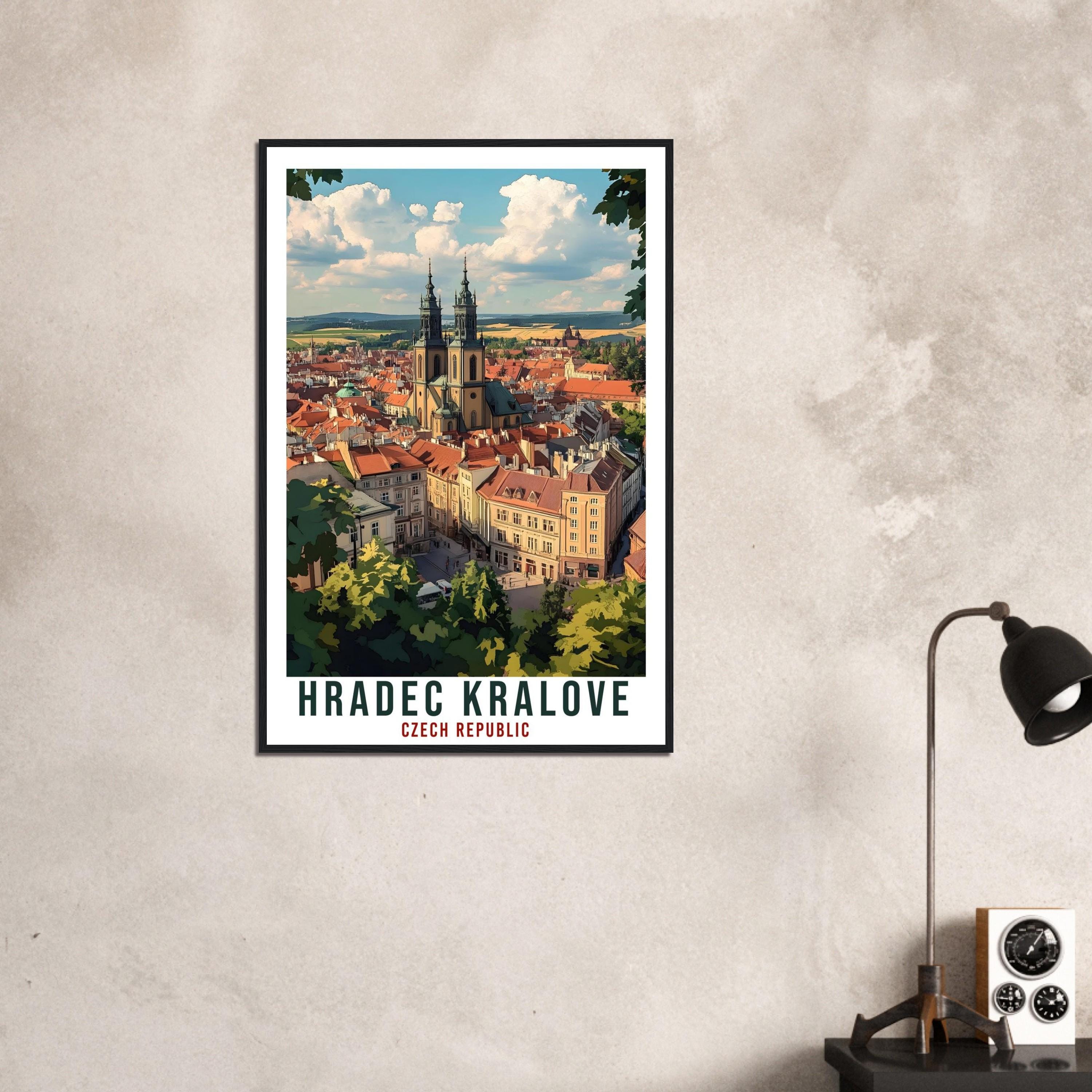 Hradec Kralove Travel Print Czech Republic Home Decor Wall Art Gift Wall Hanging Art Lover Hradec Kralove Czechia Artwork Travel Poster Art