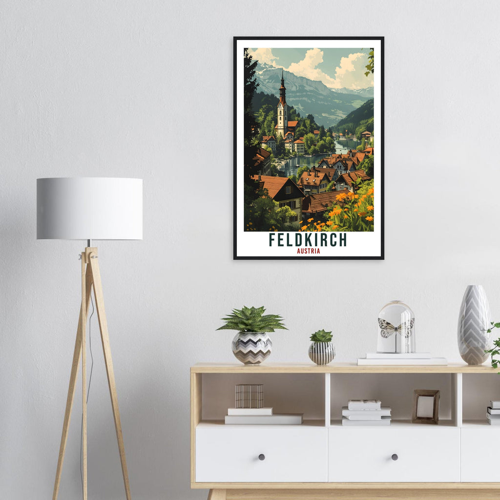 Feldkirch Gift Travel Print Austria Home Decoration Austrian Wall Art Gift Wall Hanging Art Lover Austria Artwork Feldkirch Travel Poster