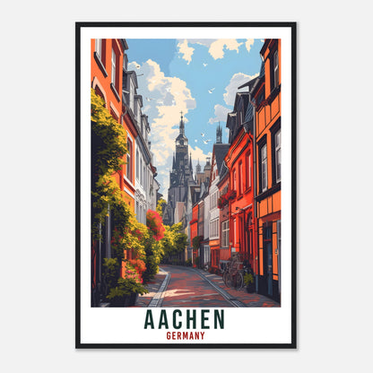 Aachen Print Travel Gift Germany Home Decoration Aachen German Wall Art Gift Wall Hanging Art Lover Germany Artwork Aachen Travel Poster