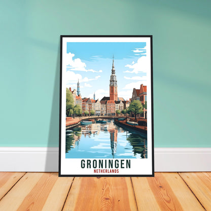 Groningen Travel Print Holland Wall Art Wall Hanging Home Décor Groningen Gift Art Lovers Dutch Artwork Gift The Netherlands Travel Poster