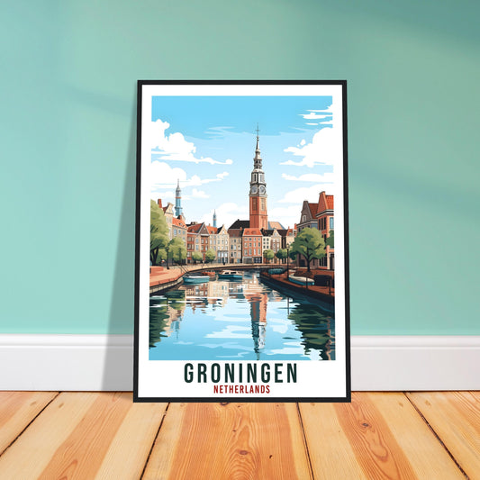 Groningen Travel Print Holland Wall Art Wall Hanging Home Décor Groningen Gift Art Lovers Dutch Artwork Gift The Netherlands Travel Poster