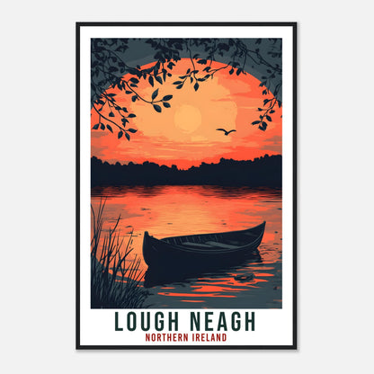 Lough Neagh Travel Print Northern Ireland Home Decor Lough Neagh Wall Art Gift Wall Hanging PLACE Irish Artwork Travel Poster Ireland Travel
