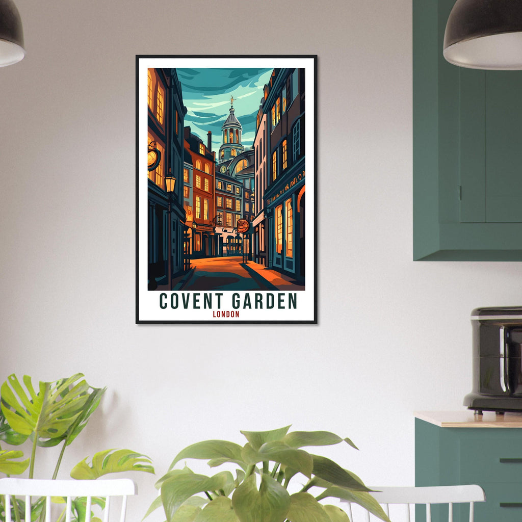 Covent Garden London Travel Print England Decor London Wall Art Gift Wall Hanging Art Lover London England Republic Artwork Travel Poster UK