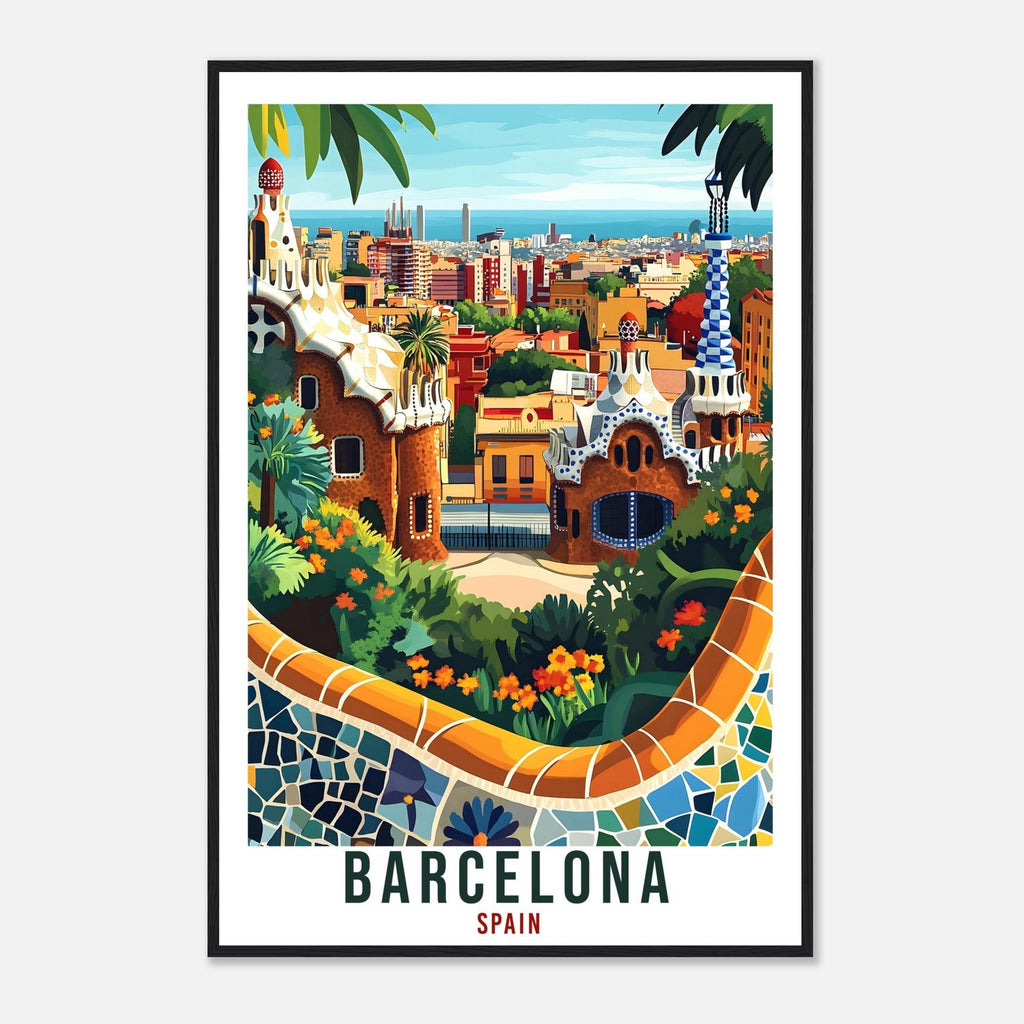 Barcelona Travel Print Spain Home Decor Barcelona Wall Art Gift Wall Hanging Art Lover Barcelona Spain Artwork Travel Poster Travel Art