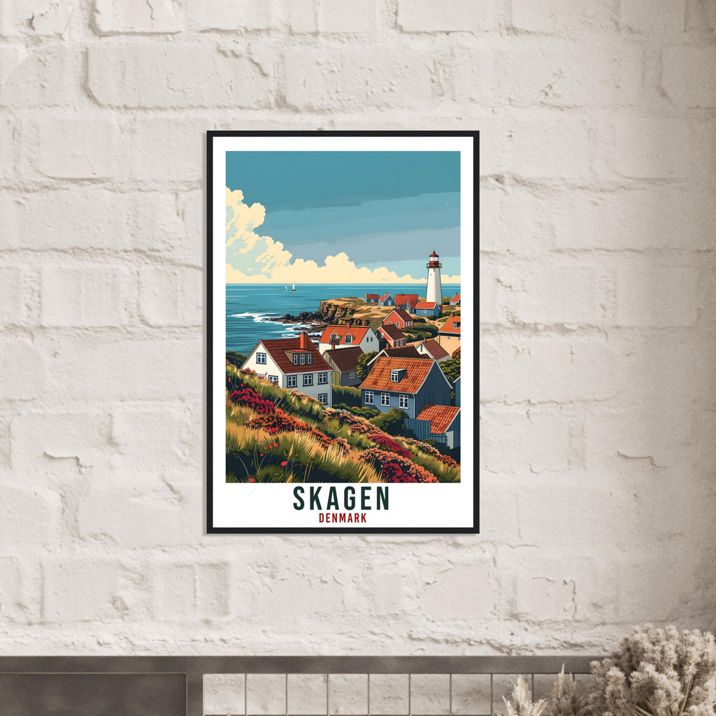Skagen Travel Print Denmark Wall Art Wall Hanging Home Living Décor Skagen Gift Art Lovers Gift Denmark Artwork Gift Danish Travel Poster