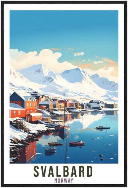 Svalbard Norway Travel Print Svalbard Wall Hanging Norway Arctic Svalbard Travel Poster Northern Norway Wall Art Svalbard Travel Poster