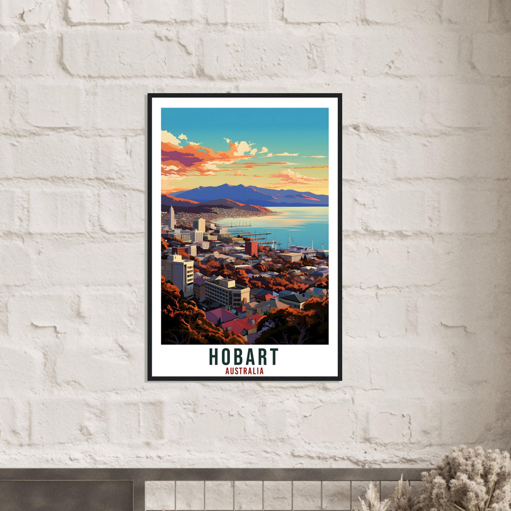 Hobart Travel Poster Wall Art Hobart Australia Home Décor Artwork Wall Hanging Hobart Art Gift Hobart Travel Print Australian Art Lover Gift