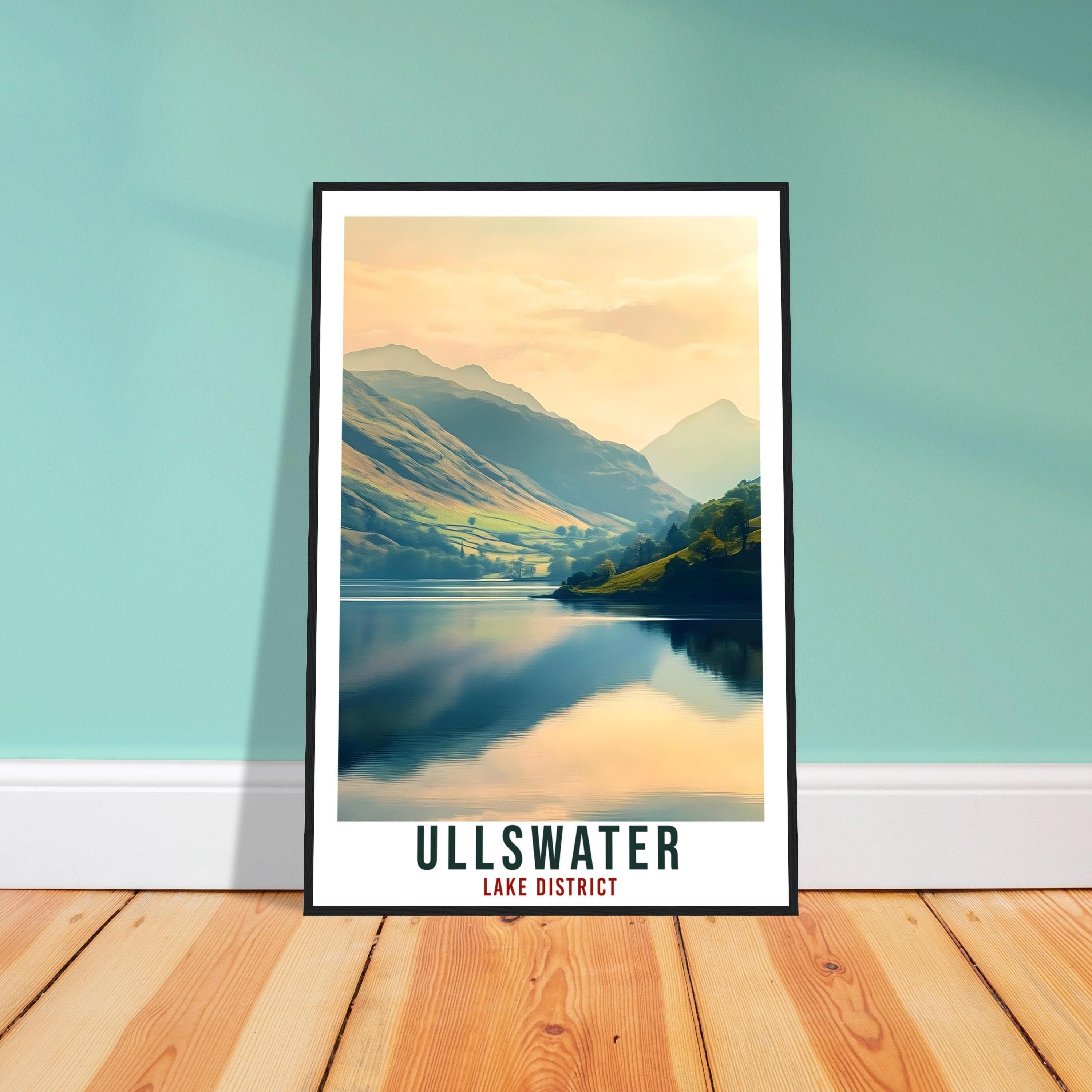 Ullswater Travel Print Lake District Home Decor Ullswater Wall Art Wall Hanging Art Lover Lake District Artwork Travel Poster Cumbria Travel