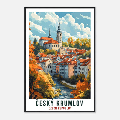 Český Krumlov Travel Print Czech Republic Home Decor Wall Art Gift Wall Hanging Art Lover Český Krumlov Czechia Artwork Travel Poster Travel