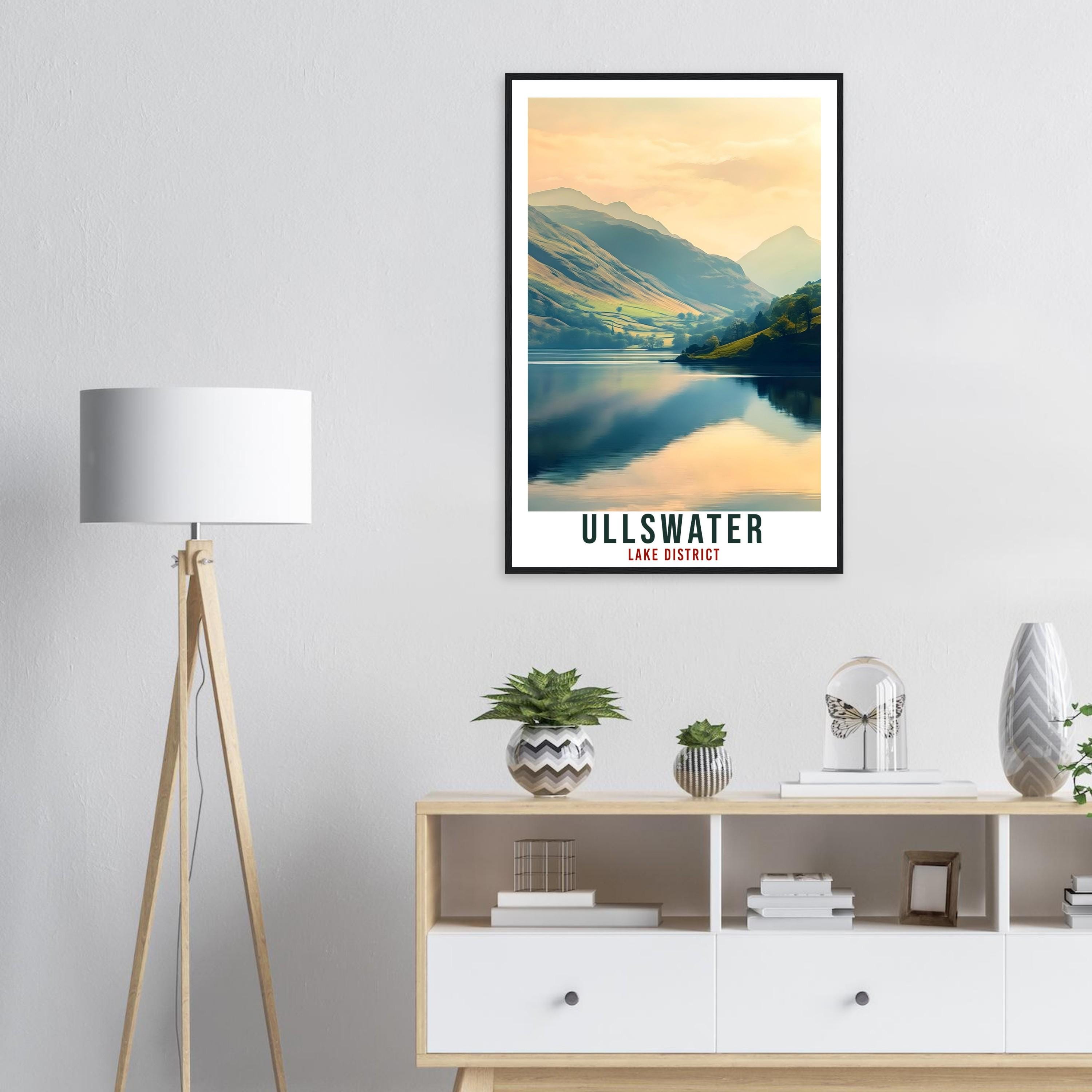 Ullswater Travel Print Lake District Home Decor Ullswater Wall Art Wall Hanging Art Lover Lake District Artwork Travel Poster Cumbria Travel