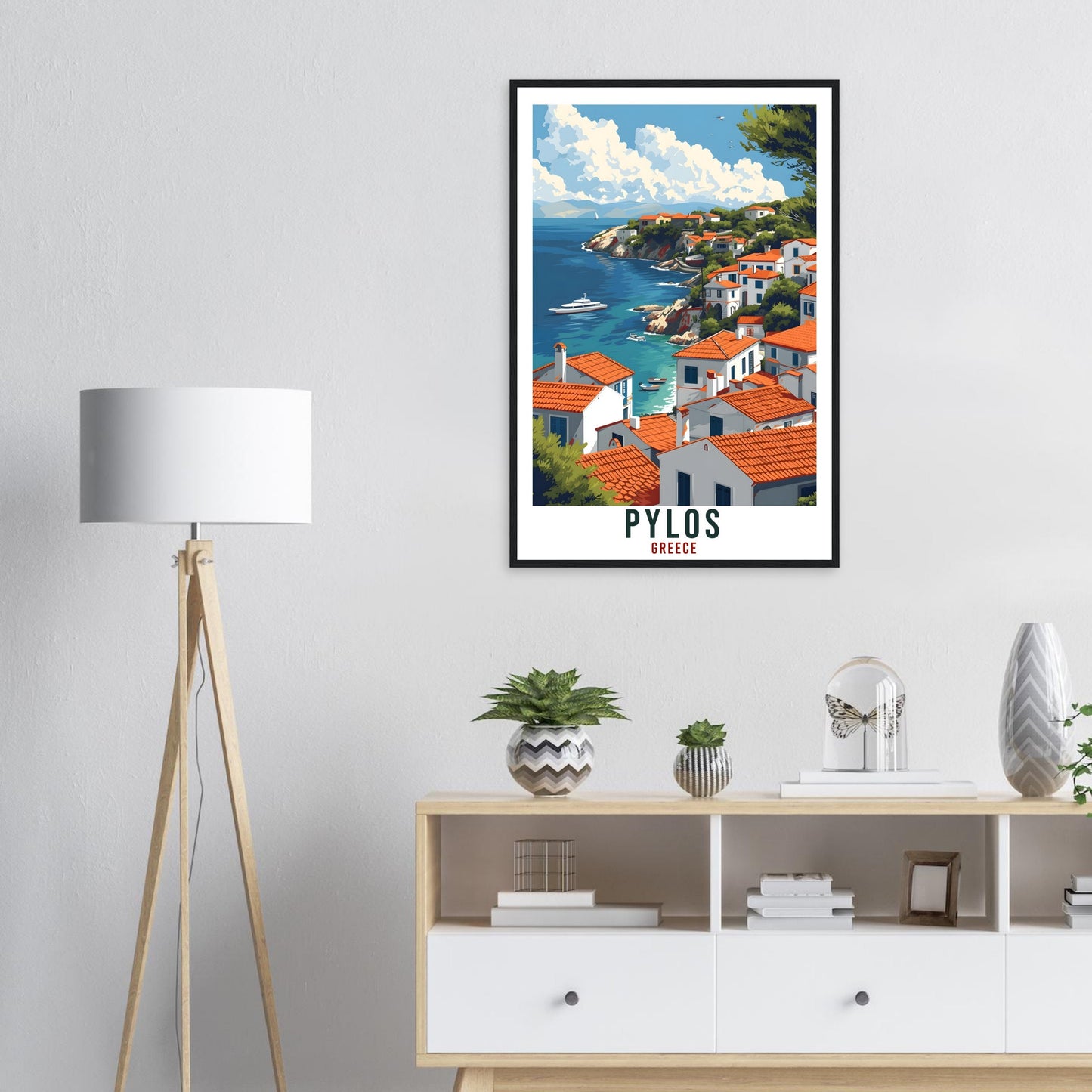 Pylos Travel Print Greece Home Decoration Pylos Greek City Wall Art Gift Wall Hanging Art Lover Greece Artwork Pylos Gift Travel Poster