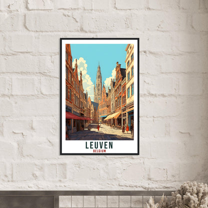 Leuven Travel Poster Wall Art Leuven Belgium Home Décor Artwork Wall Hanging Leuven Art Gifts Leuven Travel Print Belgian Art Lovers Gift