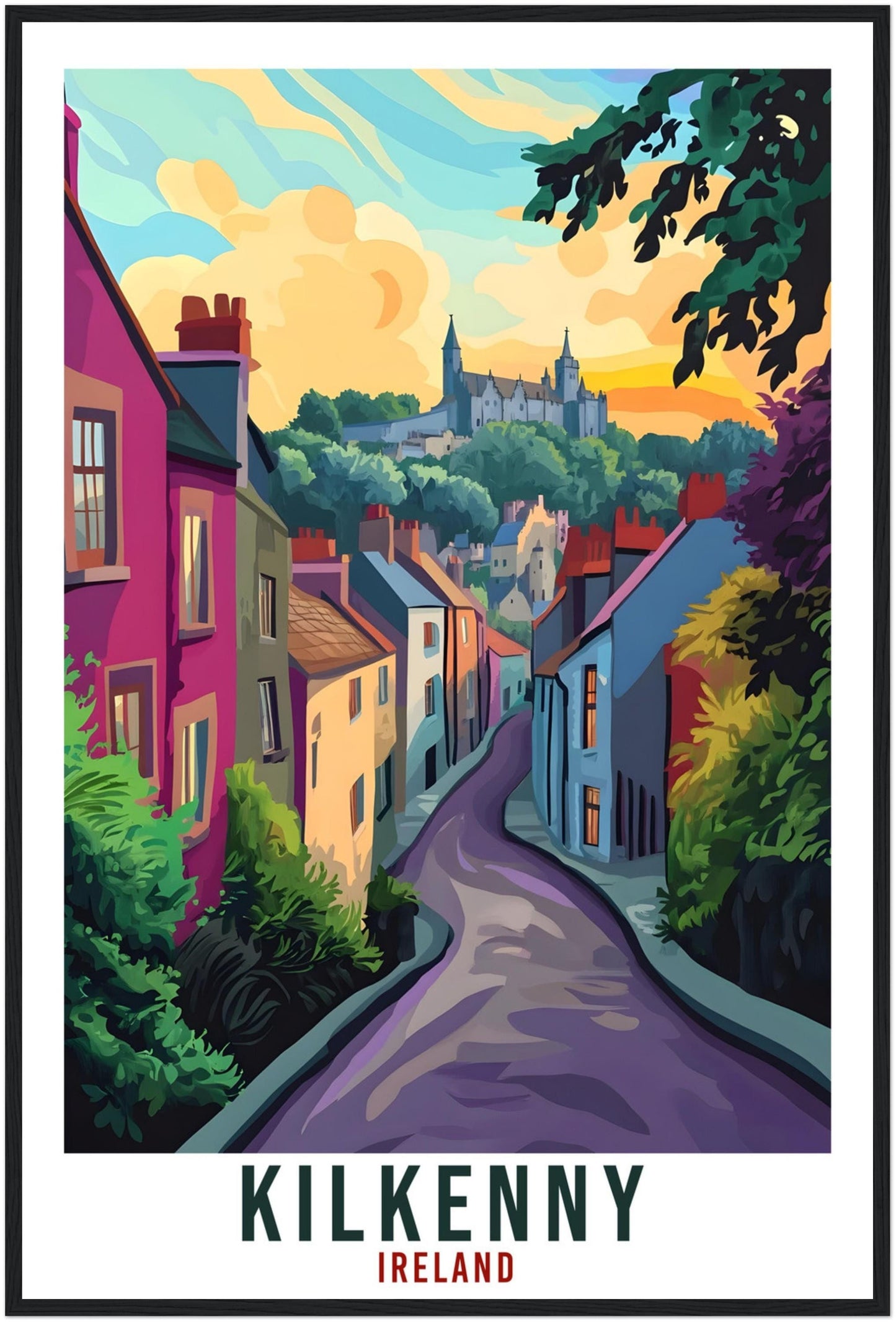 Kilkenny Travel Print Ireland Home Decor Kilkenny Wall Art Gift Wall Hanging Art Lover Kilkenny Irish Artwork Travel Poster Ireland Travel