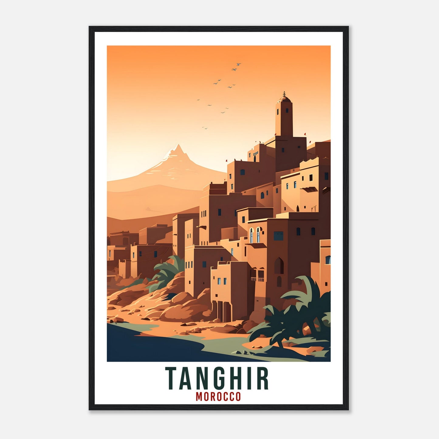 Tanghir Morocco Travel Print Wall Art Wall Hanging Home Décor Tanghir Gift Art Lovers Morocco Artwork Gift Print African Landmark Poster