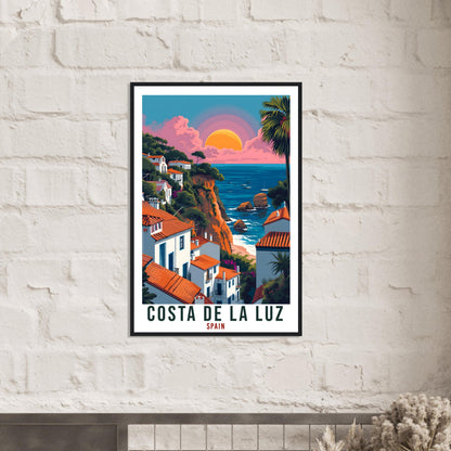 Costa De La Luz Travel Print Spain Home Decoration Spanish Wall Art Gift Wall Hanging Art Lover Spain Artwork Costa De La Luz Travel Poster