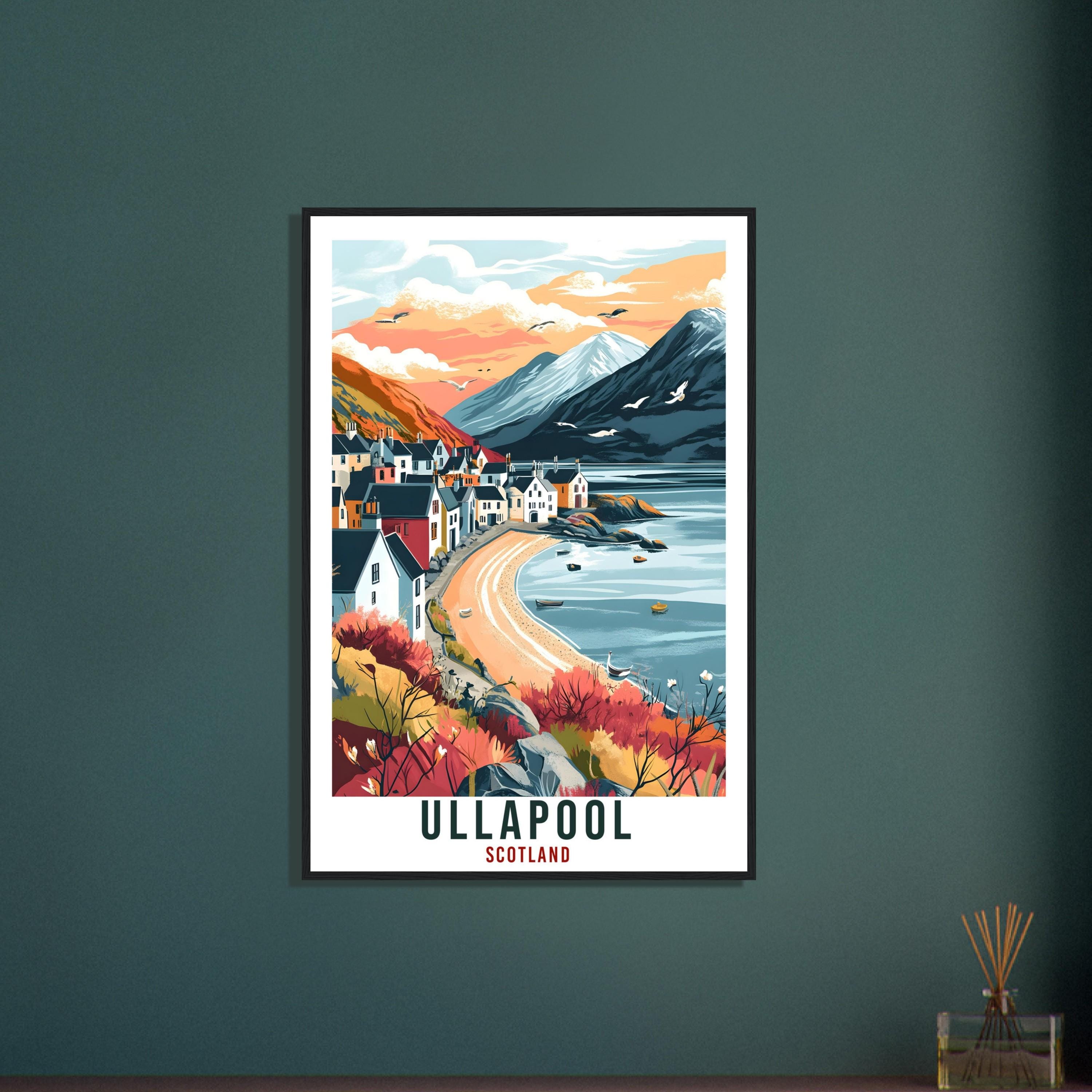 Ullapool Travel Print Scotland Home Decor Ullapool Wall Art Wall Hanging Art Lover Scotland Artwork Travel Poster Ullapool Travel Art Gift