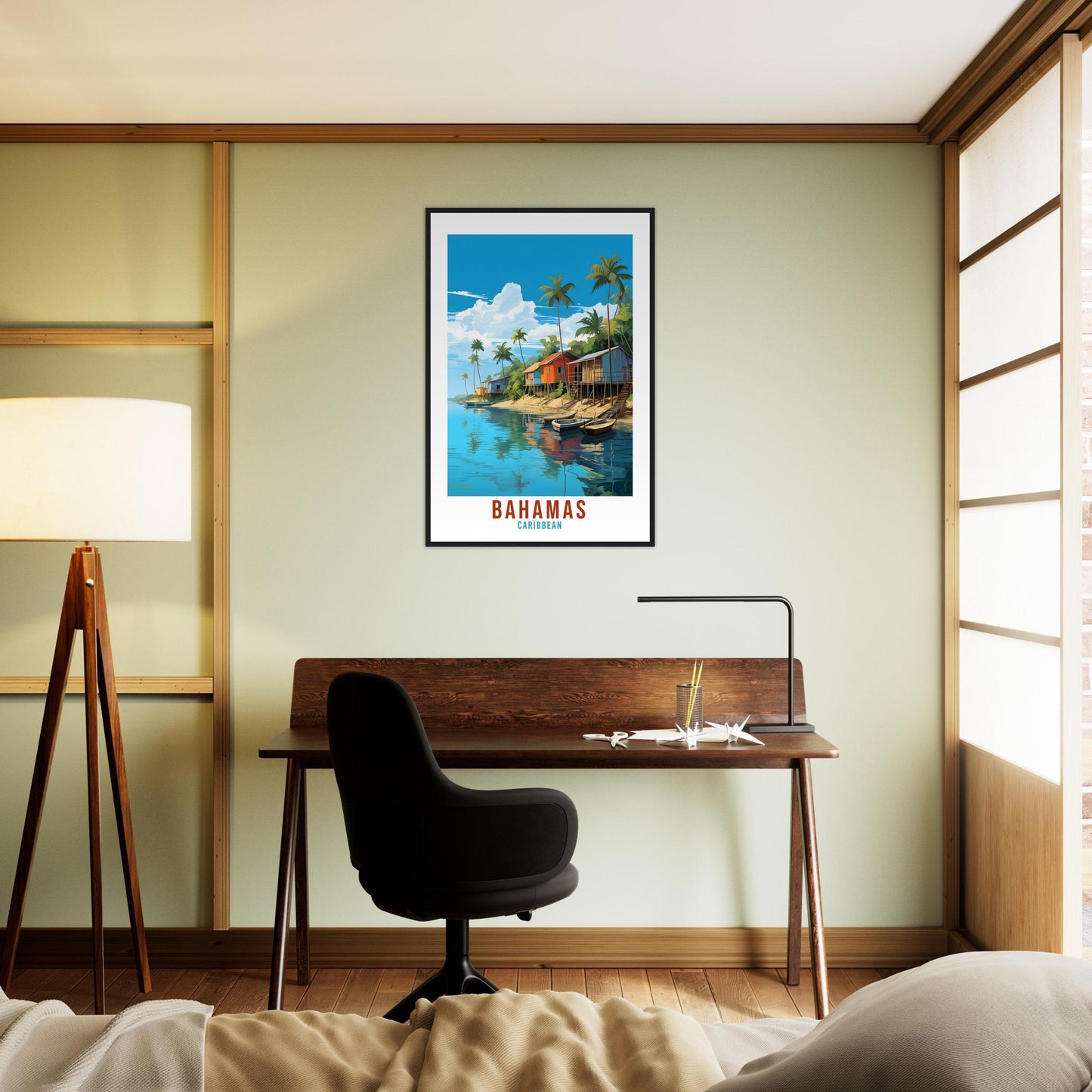 Bahamas Travel Print Wall Art Bahamas Sunset Wall Hanging Home Décor Caribbean Gift Art Lovers Nassau Travel Poster Bahamas Caribbean Print
