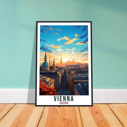 Vienna Gift Travel Print Austria Home Decoration Austrian City Wall Art Gift Wall Hanging Art Lover Austria Artwork Vienna Travel Poster