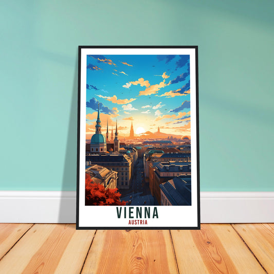 Vienna Gift Travel Print Austria Home Decoration Austrian City Wall Art Gift Wall Hanging Art Lover Austria Artwork Vienna Travel Poster