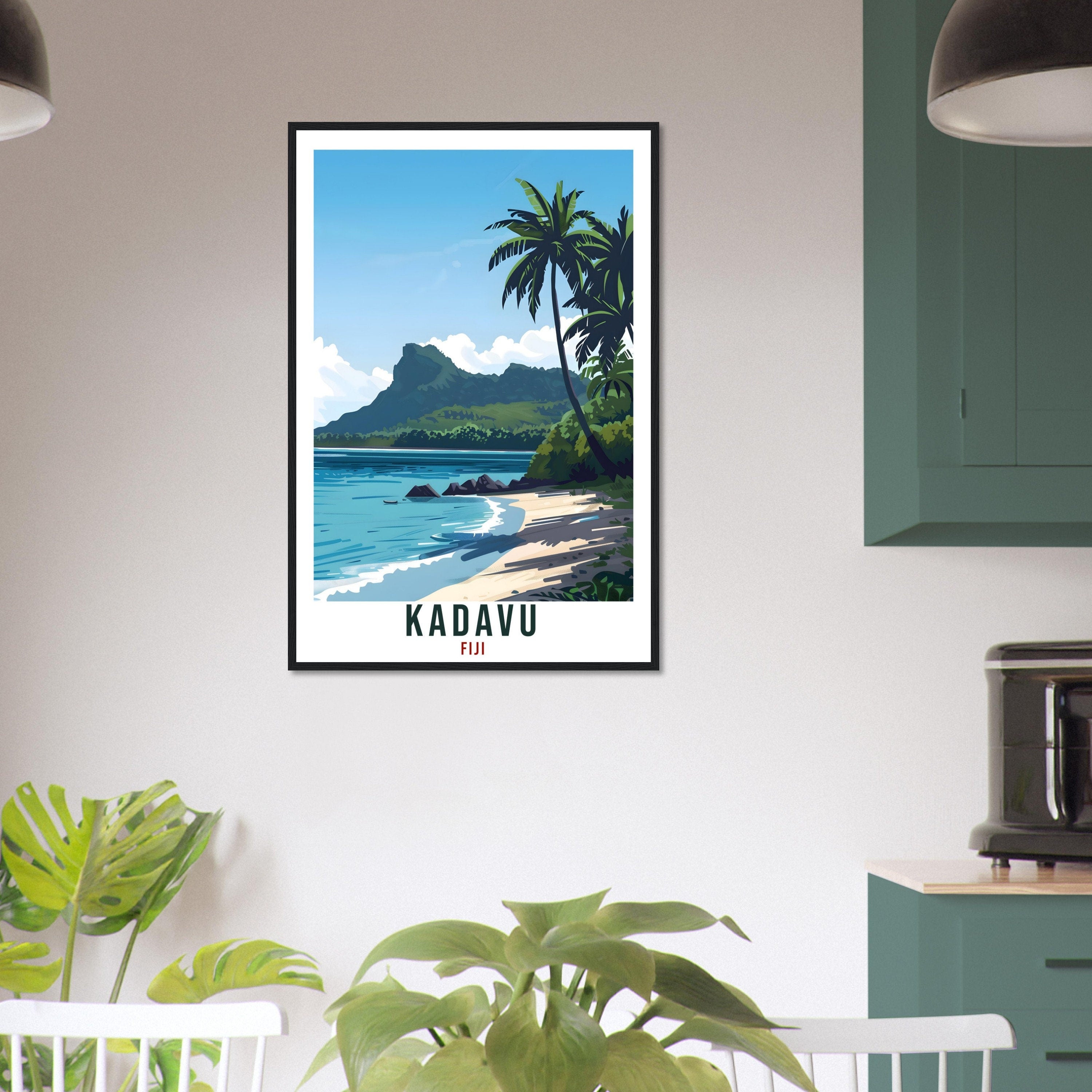 Kadavu Fiji Travel Print Fiji Wall Art Wall Hanging Home Décor Kadavu Gift Fiji Islands Landmark Artwork Travel Art Fijian Travel Poster