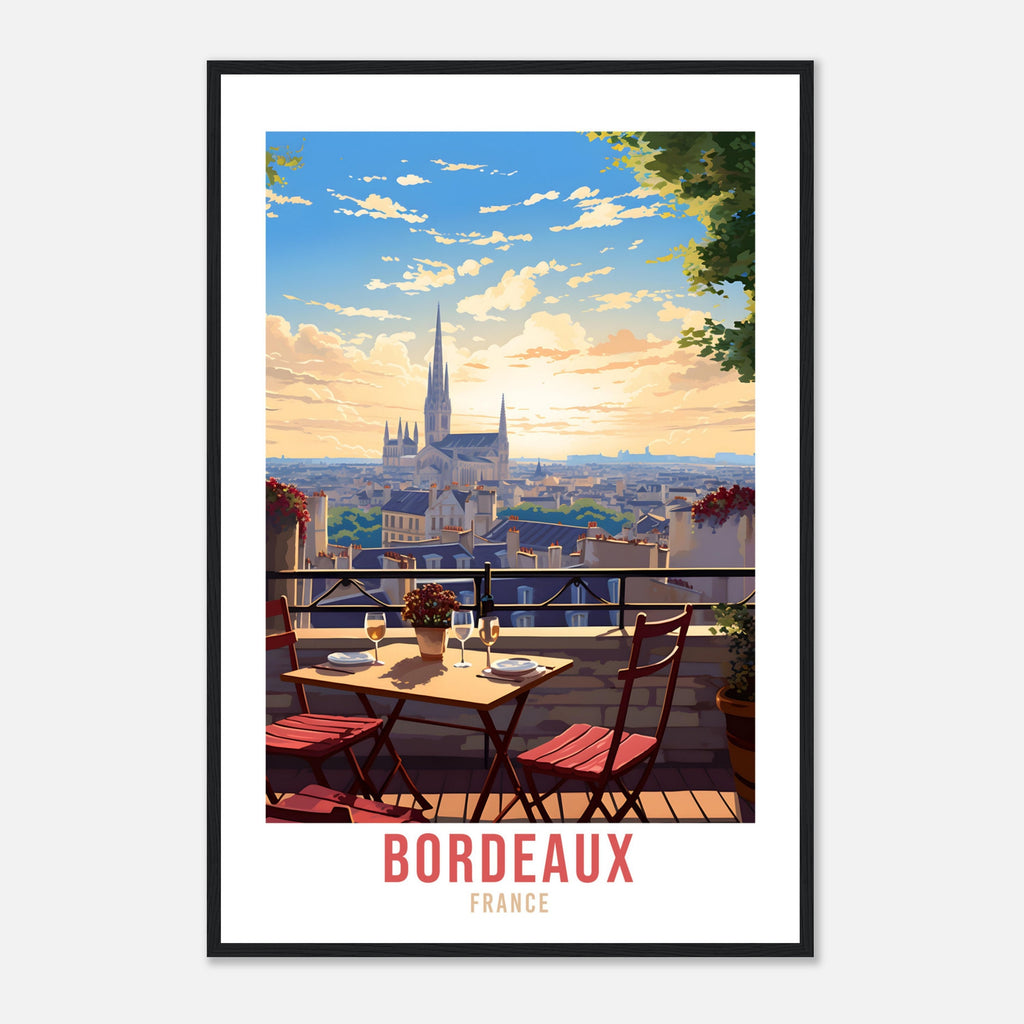 Bordeaux France Travel Print Wall Art Bordeaux Wall Hanging Home Décor France Gift Art Lovers Vineyard Art Lover Gift Bordeaux France Print