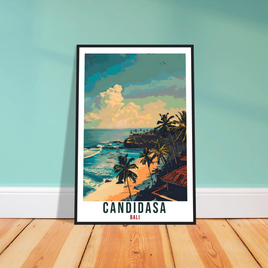Candidasa Bali Travel Print Bali Wall Art Wall Hanging Home Décor Candidasa Gift Landmark Artwork Travel Art Lovers Indonesia Travel Poster