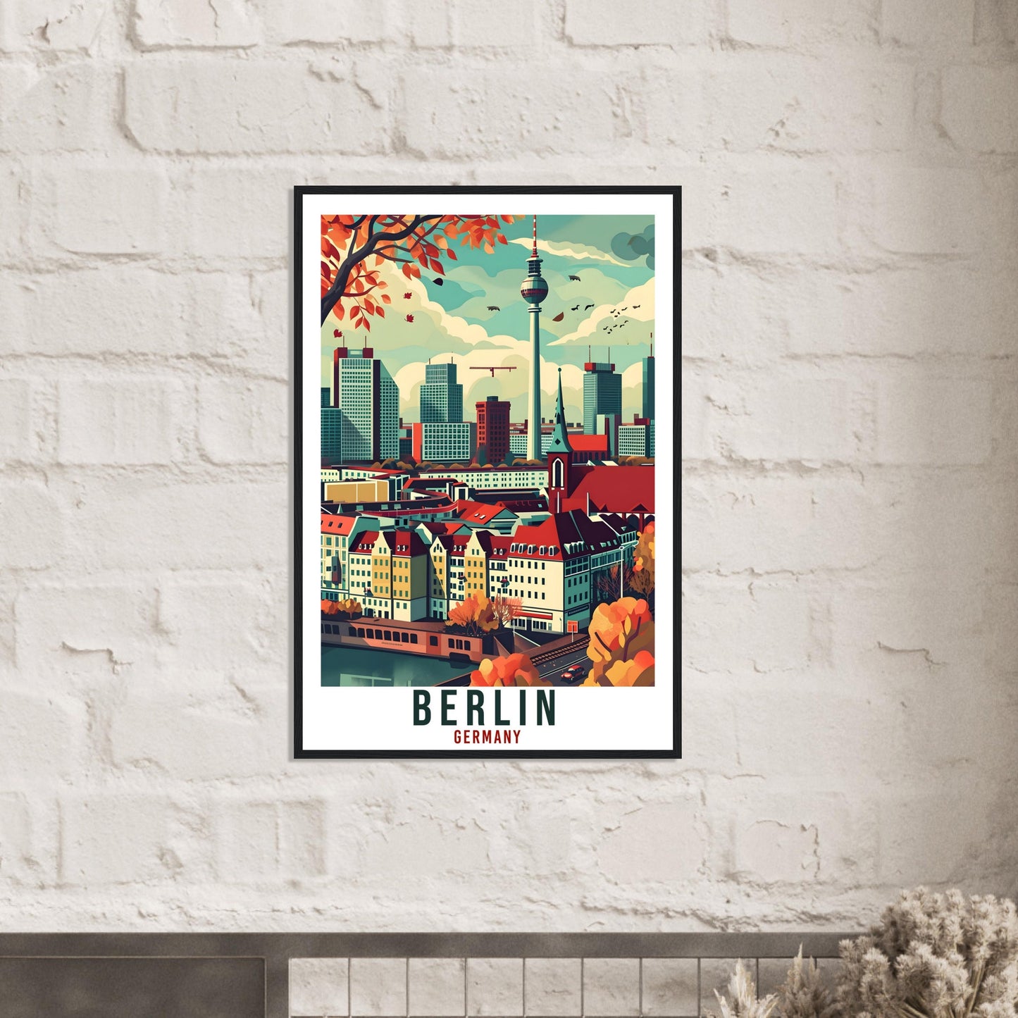 Berlin Travel Print Wall Art Berlin Germany Wall Hanging Artwork Berlin Art Gifts Berlin Travel Poster Germany Home Decor Art Lovers Gift