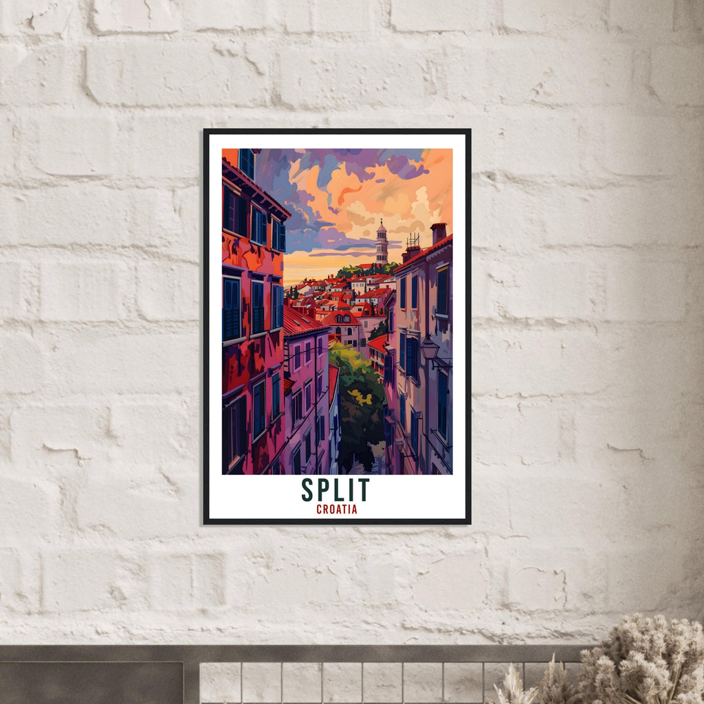 Split Travel Print Croatia Wall Art Wall Hanging Home Décor Split Gift Croatian Landmark Artwork Gift Split Croatia Holiday Travel Poster