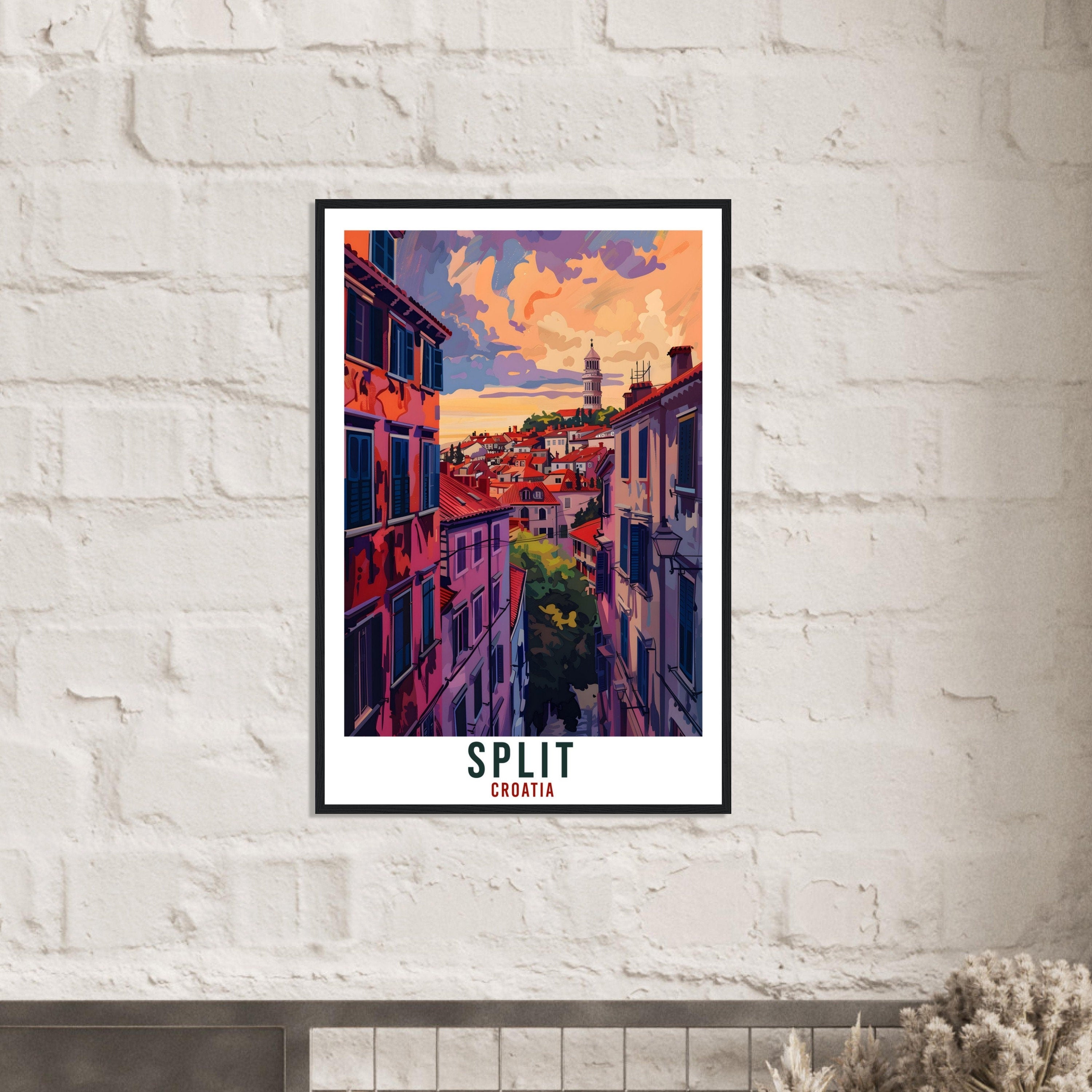 Split Travel Print Croatia Wall Art Wall Hanging Home Décor Split Gift Croatian Landmark Artwork Gift Split Croatia Holiday Travel Poster
