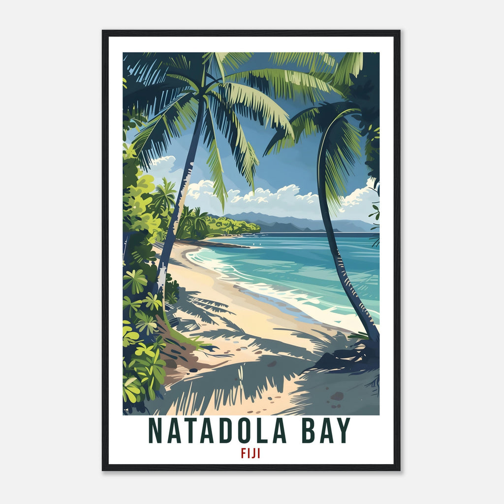 Natadola Bay Fiji Travel Print Fiji Wall Art Wall Hanging Home Décor Natadola Bay Gift Fiji Islands Artwork Travel Art Fijian Travel Poster
