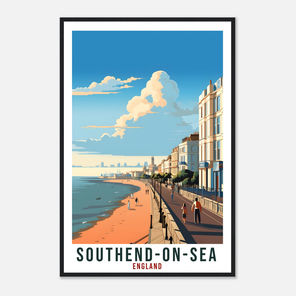 Southend-On-Sea Travel Print Wall Art Wall Hanging Home Living Décor Southend Gift Art Lovers UK Artwork Gift Print England Travel Poster
