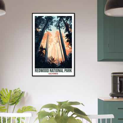Redwood National Park California USA Travel Print Wall Art Wall Hanging Home Décor Alajuela Gift Travel Art USA Artwork Travel Poster