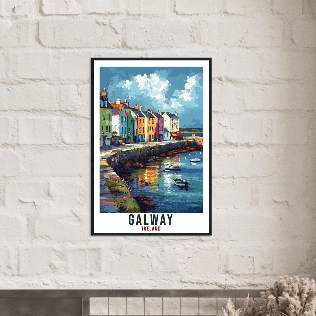 Galway Travel Print Ireland Home Decoration Irish City Wall Art Gift Wall Hanging Art Lover Irish Artwork Ireland Galway Travel Poster