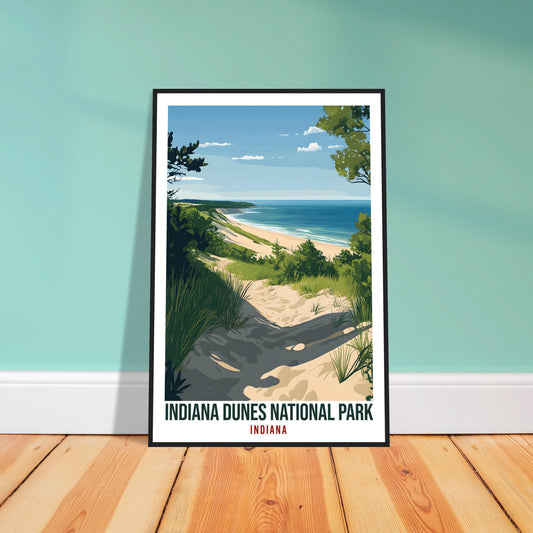 Indiana Dunes National Park USA Travel Print Wall Art Wall Hanging Home Décor Indiana Dunes Gift Travel Art USA Hiking Artwork Travel Poster
