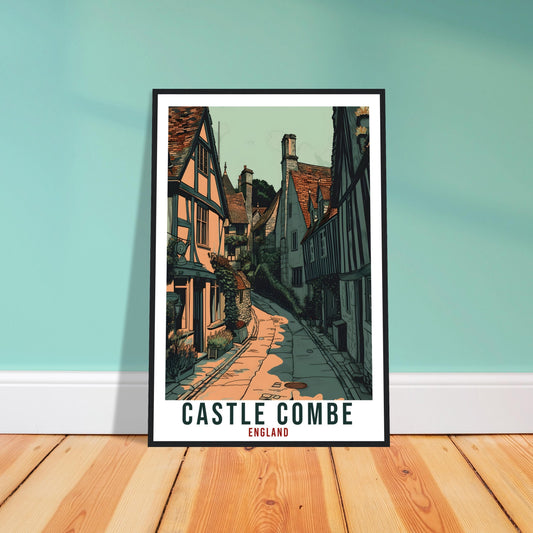 Castle Combe Travel Poster England Wall Art England Wall Hanging Home Décor Gift Art Lovers English Artwork Gift Print Castle Combe Print